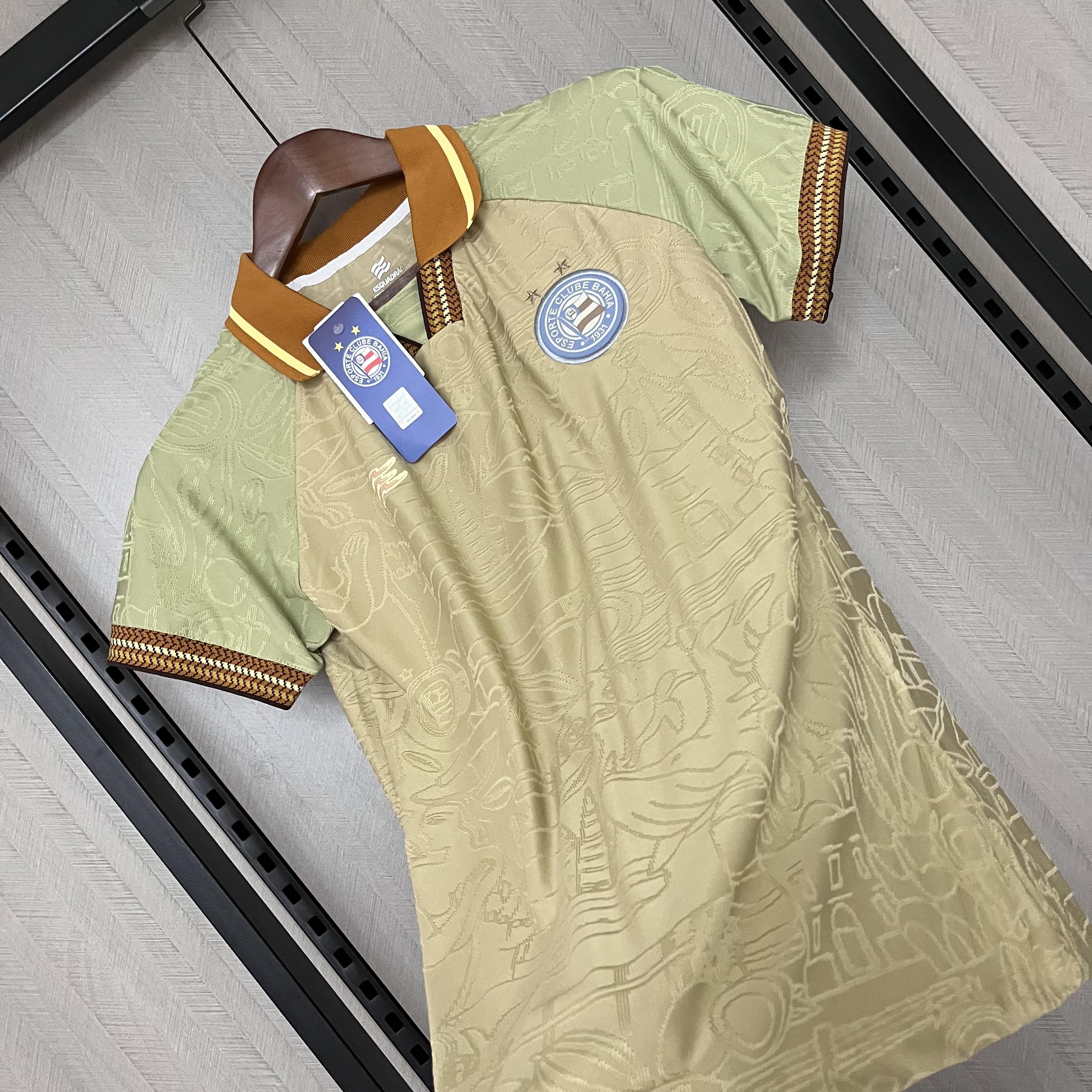 Camisa Bahia Edição Especial 25/26 - Versão Feminina Baby Look Bege