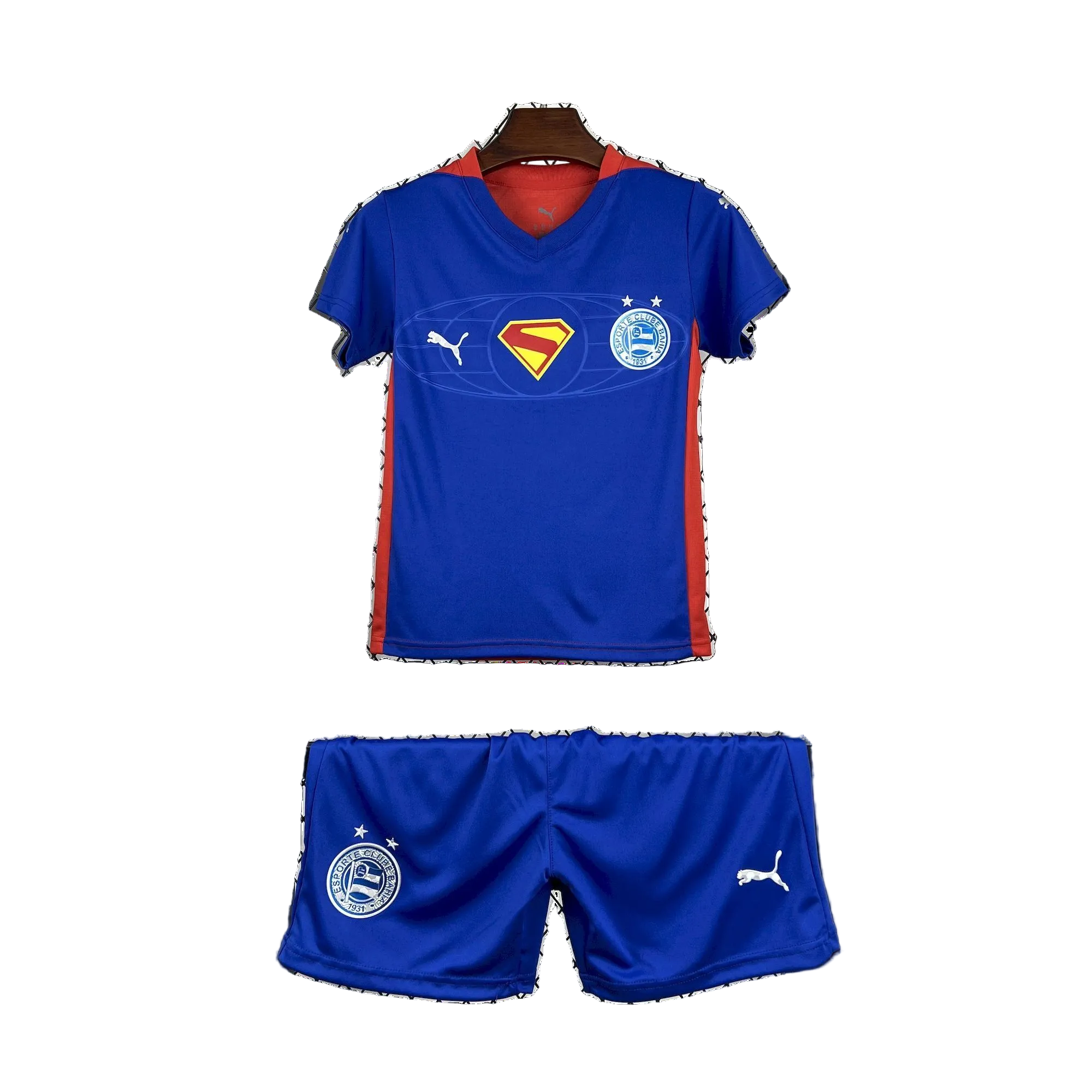 Conjunto Infantil Bahia Edição Especial 25/26 - Superman Vermelho e Azul
