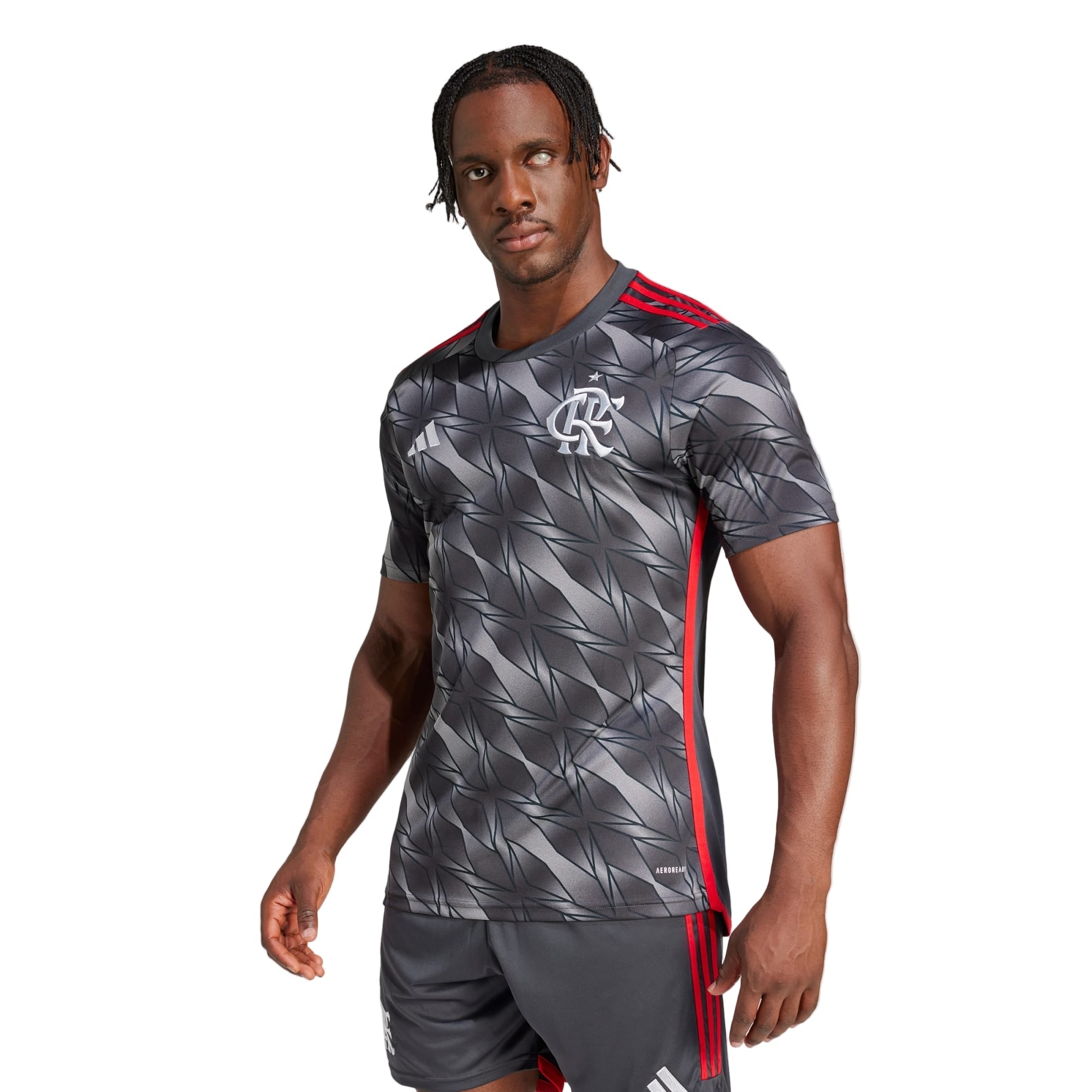 Camisa CRF Third 24/25 - Cinza e Vermelha