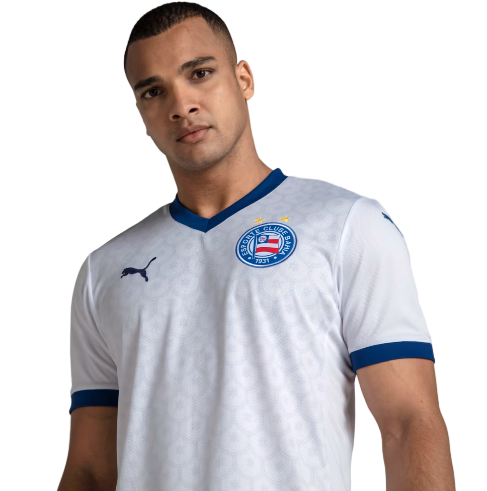 Camisa Bahia Titular 25/26 - Branca Puma Versão Torcedor