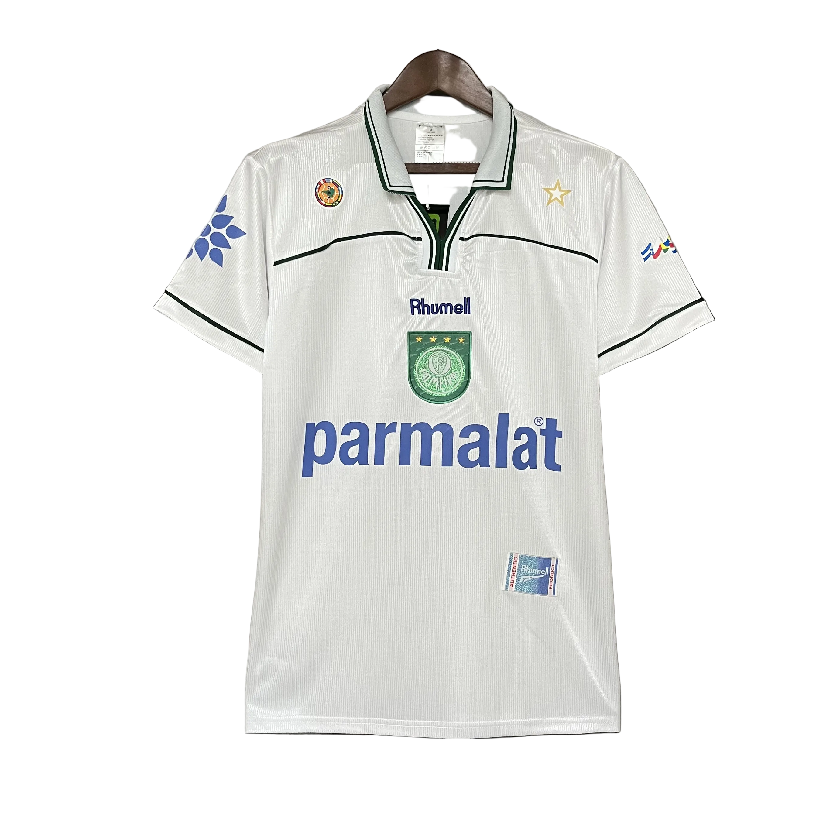 Camisa Palmeiras Fora 94/95 - Versão Retrô Branca Parmalat