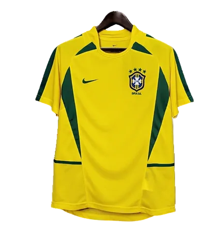 Camisa Brasil Titular 2002/03 - Versão Retrô Amarela