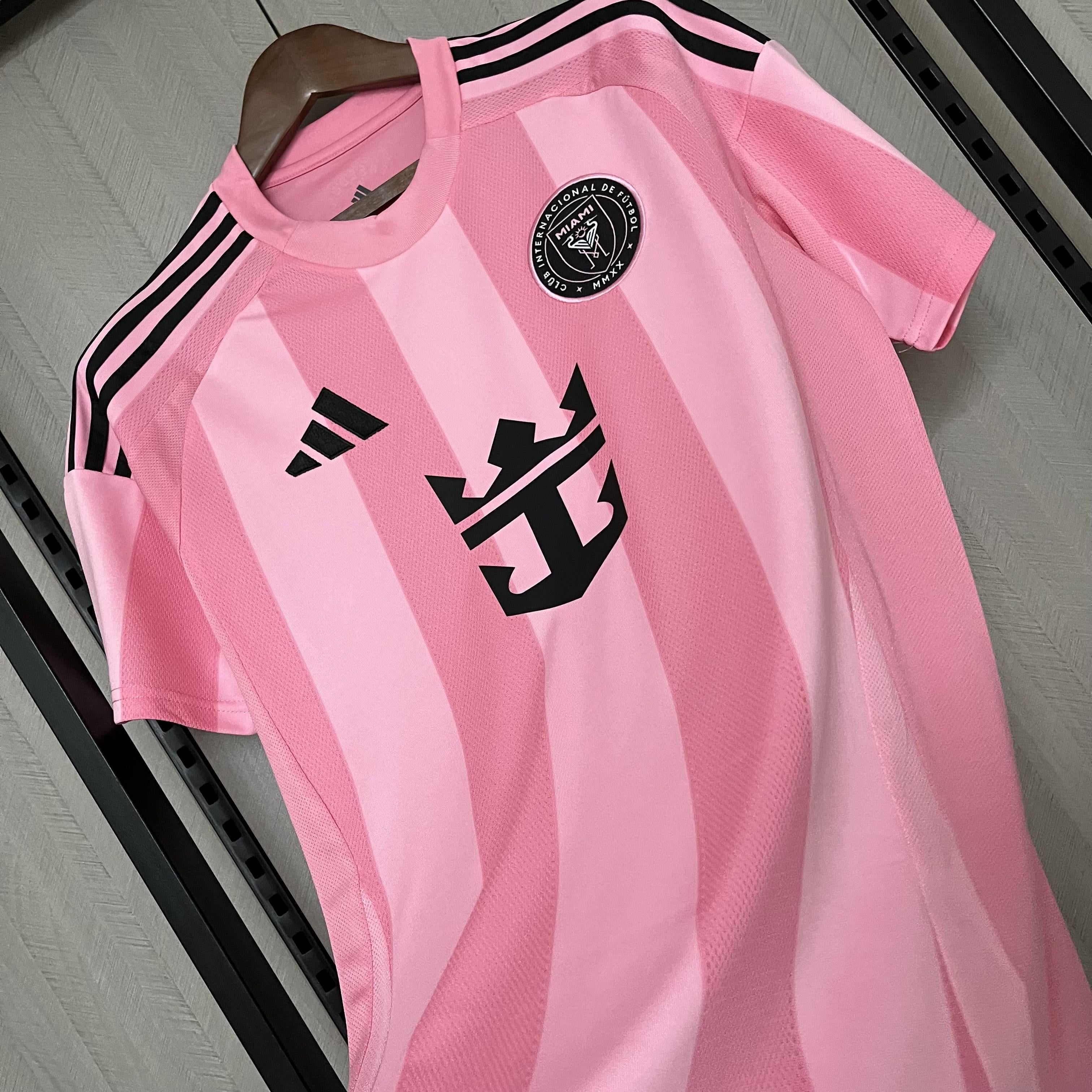 Camisa Inter Miami Titular 25/26 - Rosa Listrado