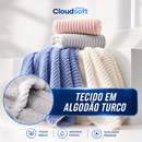 CloudSoft™ – Toalha Premium Algodão Turco | Kit 10 Banhão + 10 Rosto (BRINDE) - Casa Lar
