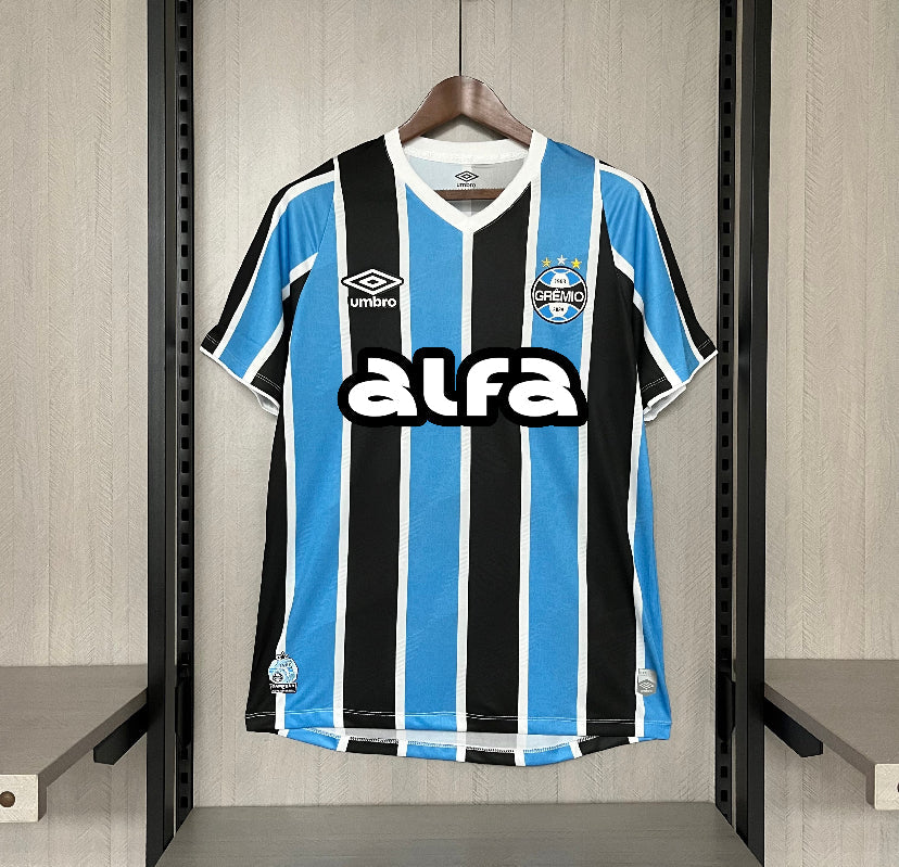 Camisa Grêmio Titular 25/26 - Azul e Preto