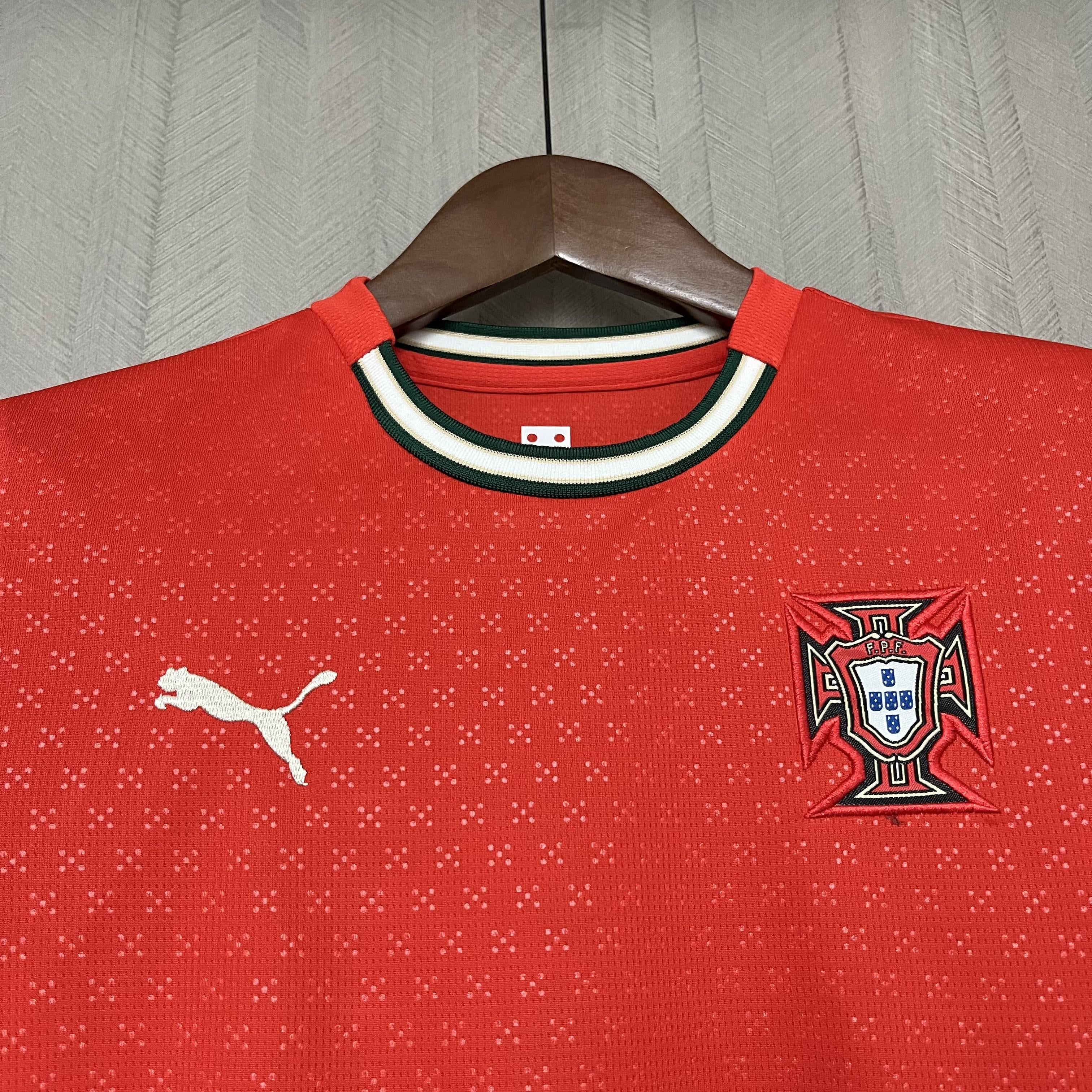 Conjunto Infantil Portugal Titular 25/26 - Vermelho