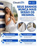 CloudSoft™ – Toalha Premium Algodão Turco | Kit 10 Banhão + 10 Rosto (BRINDE) - Casa Lar