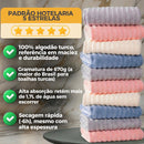 CloudSoft™ – Toalha Premium Algodão Turco | Kit 6 Banhão + 4 Rosto (BRINDE) + OFERTA (TESTE)