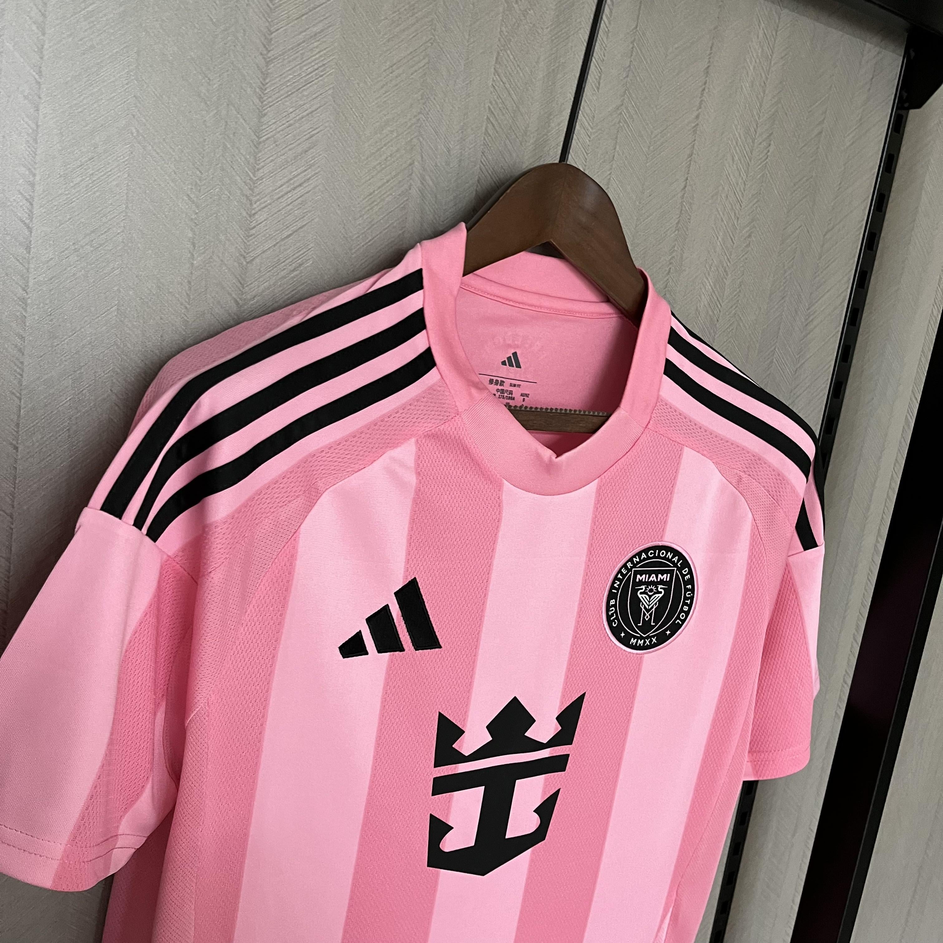 Camisa Inter Miami Titular 25/26 - Rosa Listrado