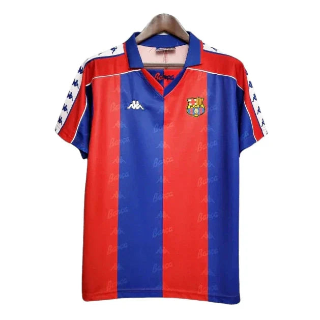 Camisa Barcelona Retrô 92/95 - Kappa - Azul e Grená